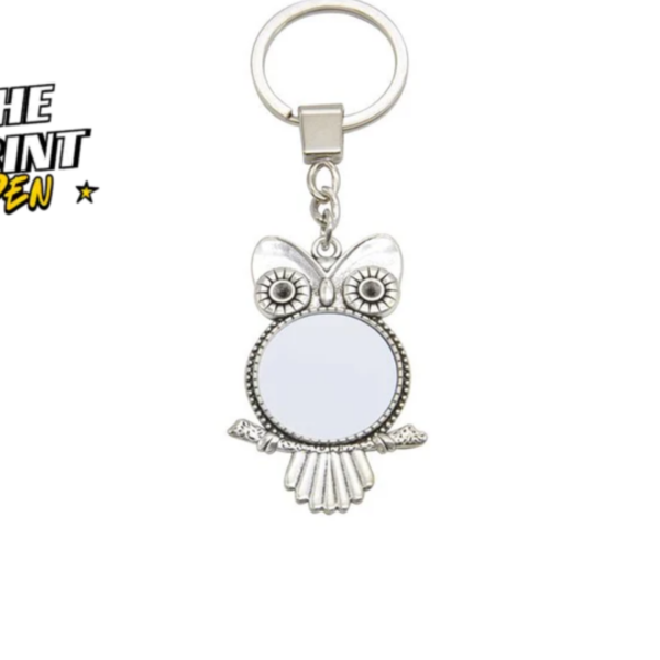 Metal Owl Keyring